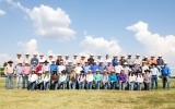 Rodeo team stands together
