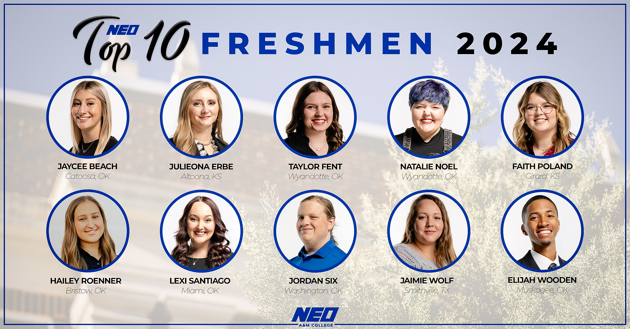 Neo top ten freshmen 2024